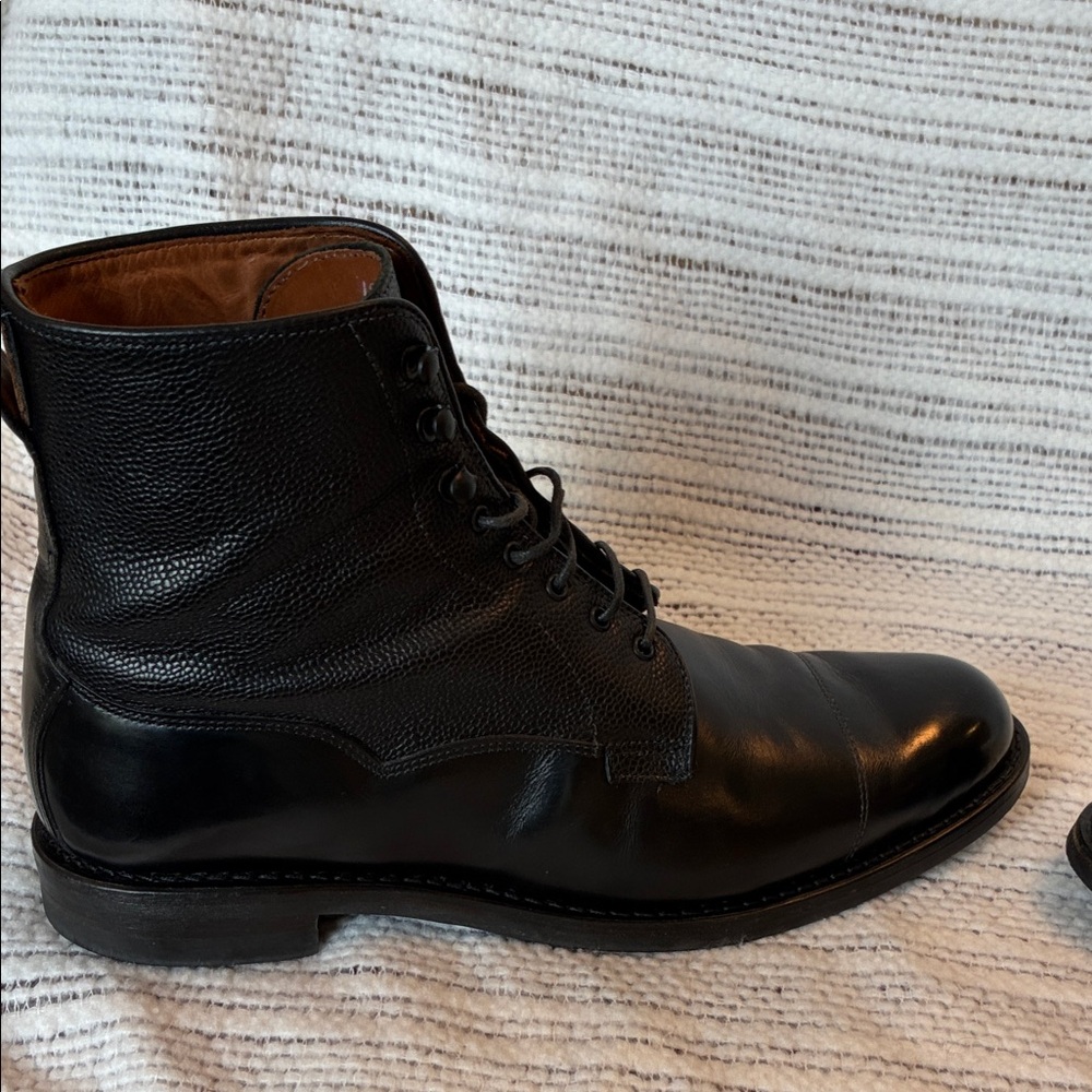 Allen Edmonds Black Leather Men's Boots - Picture 6 of 9
